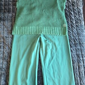 Amazon Green Sweater and Pant Set